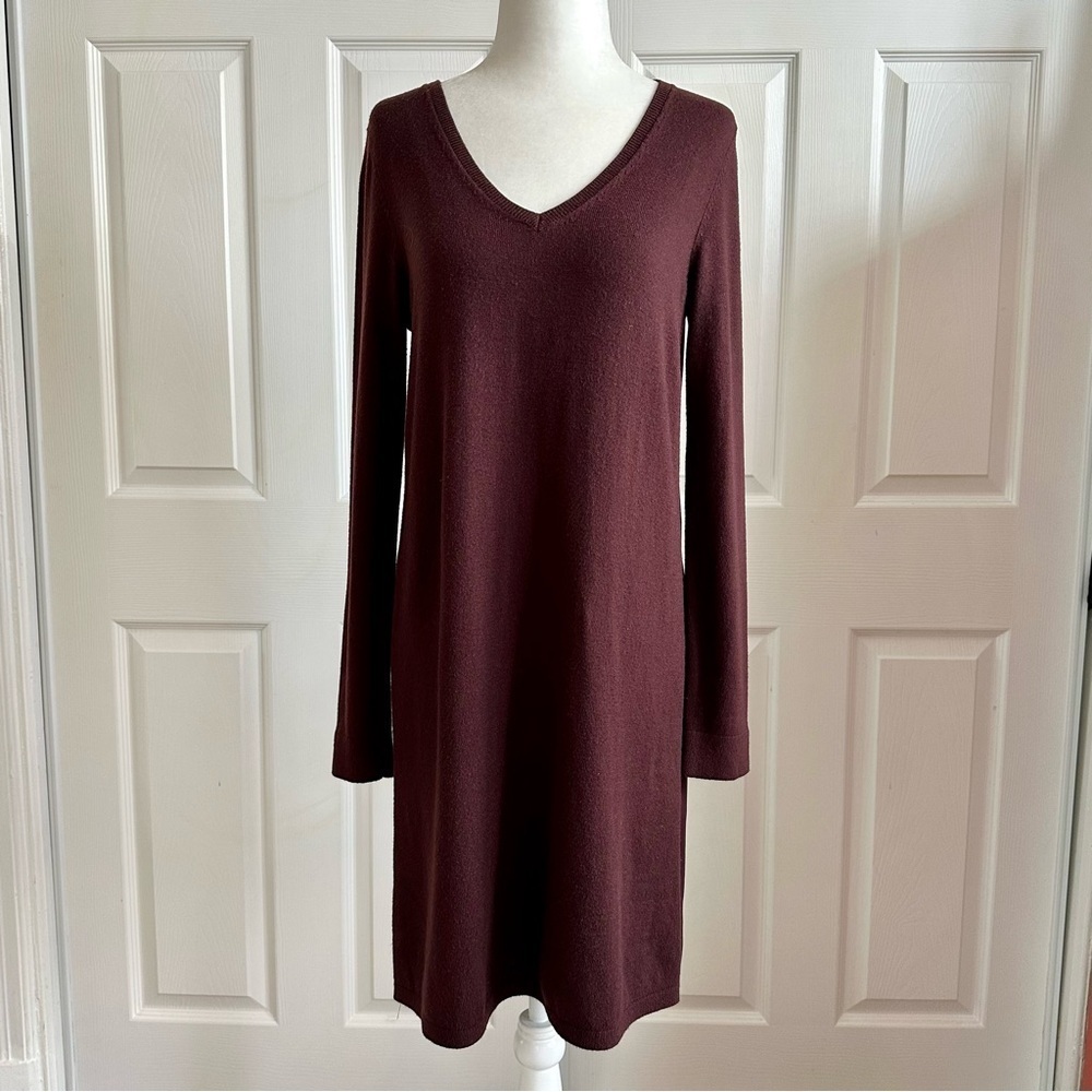 LOFT Maroon Sweater Dress